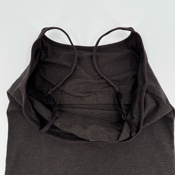 PACT Organic Cotton Everyday Shelf Bra Camisole Tank Top in Charcoal Gray Size M - Picture 5 of 8